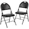 Flash Furniture Black Vinyl Folding Chair, PK2 2-HA-MC705AV-3-BK-GG - alternate 4