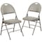 Flash Furniture Gray Vinyl Folding Chair, PK2 2-HA-MC705AV-3-GY-GG - alternate 5