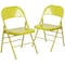 Flash Furniture Twisted Citron Folding Chair, PK2 2-HF3-CITRON-GG - alternate 3