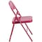 Flash Furniture Fuchsia Folding Chair, PK2 2-HF3-FUCHSIA-GG - alternate 10