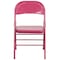 Flash Furniture Fuchsia Folding Chair, PK2 2-HF3-FUCHSIA-GG - alternate 9