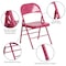 Flash Furniture Fuchsia Folding Chair, PK2 2-HF3-FUCHSIA-GG - alternate 3