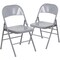 Flash Furniture Gray Metal Folding Chair, PK2 2-HF3-MC-309AS-GY-GG - alternate 2