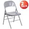Flash Furniture Gray Metal Folding Chair, PK2 2-HF3-MC-309AS-GY-GG - alternate 10