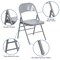Flash Furniture Gray Metal Folding Chair, PK2 2-HF3-MC-309AS-GY-GG - alternate 5