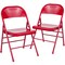 Flash Furniture Red Metal Folding Chair, PK2 2-HF3-MC-309AS-RED-GG - alternate 8