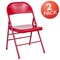 Flash Furniture Red Metal Folding Chair, PK2 2-HF3-MC-309AS-RED-GG - alternate 4