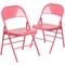 Flash Furniture Bubblegum Pink Folding Chair, PK2 2-HF3-PINK-GG - alternate 6