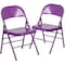 Flash Furniture Impulsive Purple Folding Chair, PK2 2-HF3-PUR-GG - alternate 9