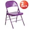 Flash Furniture Impulsive Purple Folding Chair, PK2 2-HF3-PUR-GG - alternate 7