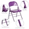 Flash Furniture Impulsive Purple Folding Chair, PK2 2-HF3-PUR-GG - alternate 5