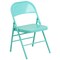 Flash Furniture Tantalizing Teal Folding Chair, PK2 2-HF3-TEAL-GG - alternate 7