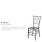 Flash Furniture HERCULES Series Black Resin Stacking Chiavari Chair, PK2 2-LE-BLACK-M-GG - alternate 4