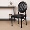 Flash Furniture Tufted Black Dining Chair, PK2 2-LE-B-B-T-MON-GG - alternate 1