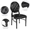 Flash Furniture Tufted Black Dining Chair, PK2 2-LE-B-B-T-MON-GG - alternate 6