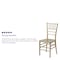 Flash Furniture HERCULES Series Gold Resin Stacking Chiavari Chair, PK2 2-LE-GOLD-M-GG - alternate 5