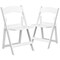 Flash Furniture White Resin Folding Chair, PK2 2-LE-L-1-WH-SLAT-GG - alternate 8