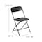 Flash Furniture Hercules Series Plastic Folding Chair Black - 2 LB Weight Capacity Comfortable Event Chair-Lightweight Folding Chair, PK2 2-LE-L-3-BK-GG - alternate 6