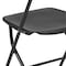 Flash Furniture Hercules Series Plastic Folding Chair Black - 2 LB Weight Capacity Comfortable Event Chair-Lightweight Folding Chair, PK2 2-LE-L-3-BK-GG - alternate 3