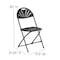 Flash Furniture Black Plastic Folding Chair, PK2 2-LE-L-4-BK-GG - alternate 3