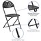 Flash Furniture Black Plastic Folding Chair, PK2 2-LE-L-4-BK-GG - alternate 5