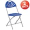 Flash Furniture Blue Plastic Folding Chair, PK2 2-LE-L-4-BL-GG - alternate 2