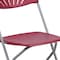 Flash Furniture Burgundy Plastic Folding Chair, PK2 2-LE-L-4-BUR-GG - alternate 8