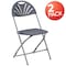 Flash Furniture Charcoal Plastic Folding Chair, PK2 2-LE-L-4-CH-GG - alternate 9