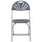Flash Furniture Charcoal Plastic Folding Chair, PK2 2-LE-L-4-CH-GG - alternate 5