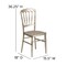 Flash Furniture HERCULES Series Gold Resin Stacking Napoleon Chair, PK2 2-LE-L-MON-GD-GG - alternate 6