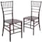 Flash Furniture HERCULES Series Mahogany Resin Stacking Chiavari Chair, PK2 2-LE-MAHOGANY-M-GG - alternate 4