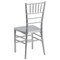Flash Furniture HERCULES PREMIUM Series Silver Resin Stacking Chiavari Chair 2-LE-SILVER-GG - alternate 2