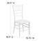 Flash Furniture HERCULES PREMIUM Series White Resin Stacking Chiavari Chair 2-LE-WHITE-GG - alternate 3