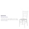 Flash Furniture HERCULES PREMIUM Series White Resin Stacking Chiavari Chair 2-LE-WHITE-GG - alternate 4