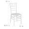 Flash Furniture HERCULES Series White Resin Stacking Chiavari Chair, PK2 2-LE-WHITE-M-GG - alternate 3