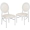 Flash Furniture White Round Back Dining Chair, PK2 2-LE-W-W-MON-GG - alternate 5