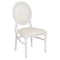 Flash Furniture White Round Back Dining Chair, PK2 2-LE-W-W-MON-GG - alternate 4