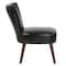 Flash Furniture HERCULES Holloway Series Black Leather Retro Chair, PK2 2-QY-A02-BK-GG - alternate 4