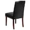 Flash Furniture Black Leather Parsons Chair, PK2 2-QY-A13-9349-BK-GG - alternate 7