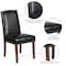 Flash Furniture Black Leather Parsons Chair, PK2 2-QY-A13-9349-BK-GG - alternate 8