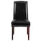 Flash Furniture Black Leather Parsons Chair, PK2 2-QY-A13-9349-BK-GG - alternate 5