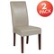 Flash Furniture Greenwich Series Beige Leather Parsons Chair, PK2 2-QY-A37-9061-BGL-GG - alternate 3