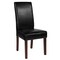 Flash Furniture Greenwich Series Black Leather Parsons Chair, PK2 2-QY-A37-9061-BKL-GG - alternate 2
