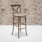 Flash Furniture Antique Cross Back Barstool, PK2 2-XA-X-BAR-GO-BC-GG - alternate 1