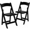 Flash Furniture HERCULES Series Black Wood Folding Chair with Vinyl Padded Seat, PK2 2-XF-2902-BK-WOOD-GG - alternate 5