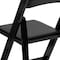 Flash Furniture HERCULES Series Black Wood Folding Chair with Vinyl Padded Seat, PK2 2-XF-2902-BK-WOOD-GG - alternate 9