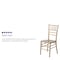 Flash Furniture HERCULES Series Gold Wood Chiavari Chair, PK2 2-XS-GOLD-GG - alternate 4