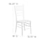 Flash Furniture HERCULES Series White Wood Chiavari Chair, PK2 2-XS-WHITE-GG - alternate 9