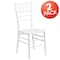 Flash Furniture HERCULES Series White Wood Chiavari Chair, PK2 2-XS-WHITE-GG - alternate 5