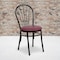 Flash Furniture HERCULES Series Fan Back Metal Chair - Burgundy Vinyl Seat, PK2 2-XU-698B-BGV-GG - alternate 1